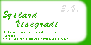 szilard visegradi business card